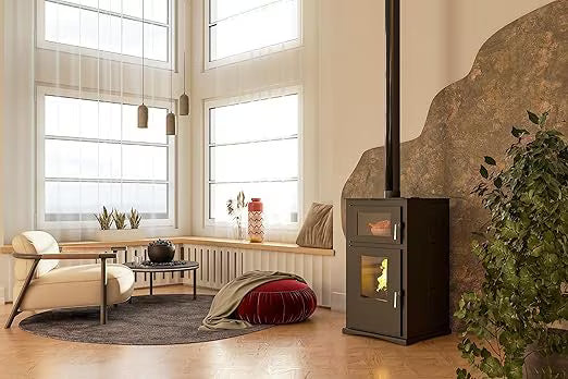 Pelletofen mit Backofen Modell VITTA NATURE 8 kW - Ecodesign 2022